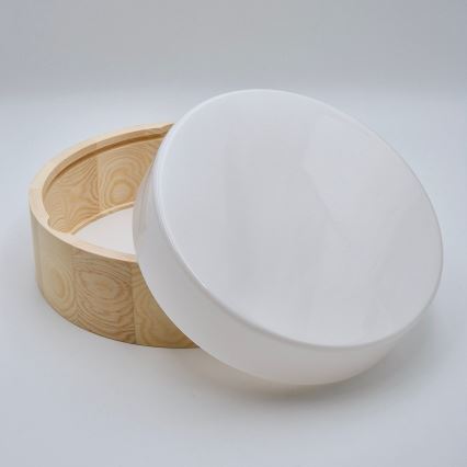 Deckenleuchte für Badezimmer NATURAL 2xE27/15W/230V IP54 Kiefer ? 27 cm