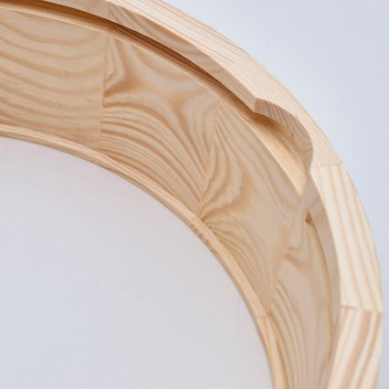 Deckenleuchte für Badezimmer NATURAL 2xE27/15W/230V IP54 Kiefer ? 27 cm