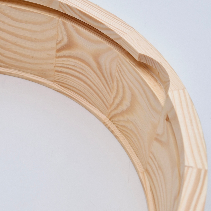 Deckenleuchte für Badezimmer NATURAL 2xE27/15W/230V IP54 Kiefer ? 27 cm