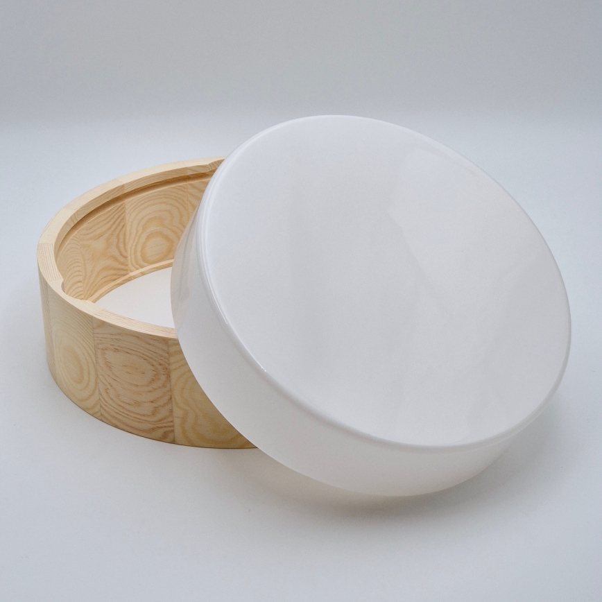 Deckenleuchte für Badezimmer NATURAL 3xE27/15W/230V IP54 Kiefer ? 37 cm