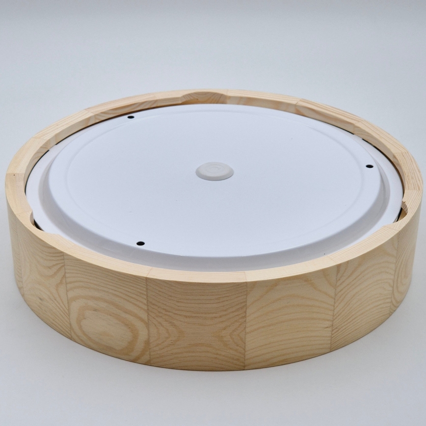 Deckenleuchte für Badezimmer NATURAL 3xE27/15W/230V IP54 Kiefer ? 37 cm