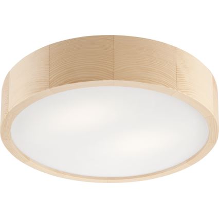 Deckenleuchte für Badezimmer NATURAL 3xE27/15W/230V IP54 Kiefer ? 37 cm