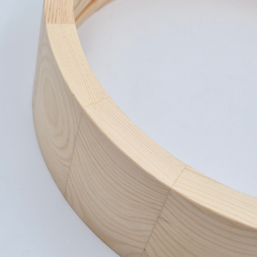 Deckenleuchte für Badezimmer NATURAL 3xE27/15W/230V IP54 Kiefer ? 37 cm