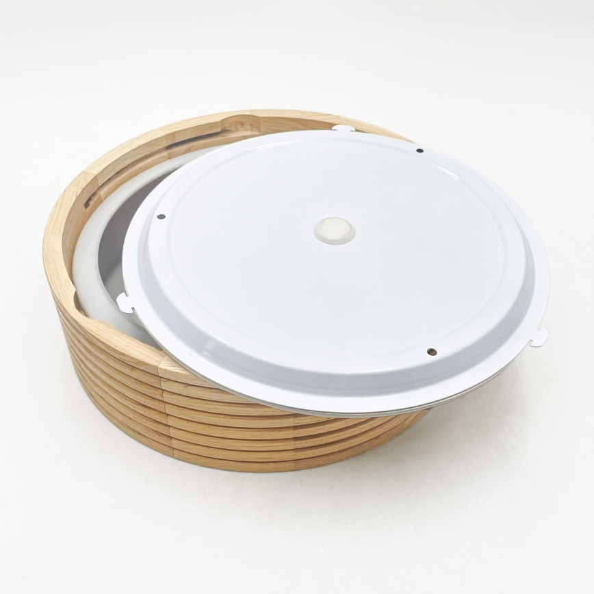 Badezimmer-Deckenleuchte NATURAL MODERN 2xE27/15W/230V IP54 Ø 27,5 cm Kiefer