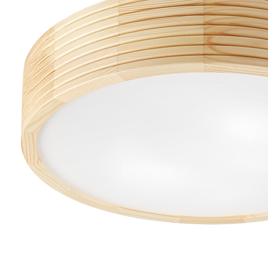 Badezimmer-Deckenleuchte NATURAL MODERN 3xE27/15W/230V IP54 Ø 37,5 cm Kiefer