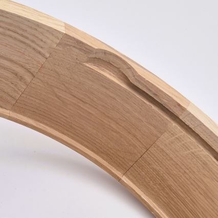 Badezimmer-Deckenleuchte OAK 3xE27/15W/230V Eiche Ø 37 cm IP54