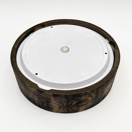 Deckenleuchte für Badezimmer OAK SMOKY 2xE27/15W/230V IP54 Ø 27,5 cm Eiche/Braun