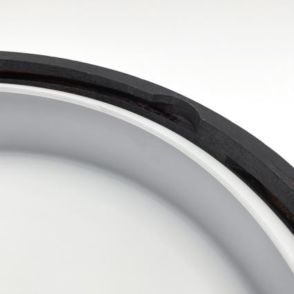 Deckenleuchte für Badezimmer OAK SMOKY 3xE27/15W/230V IP54 Ø 37,5 cm Eiche/Braun