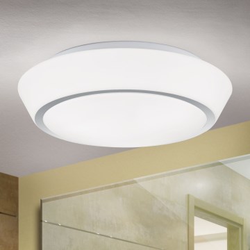 Badezimmer-Deckenleuchte TENA, 3x E27 (max. 60 W), 230 V, Ø 38 cm, IP44, Weiß