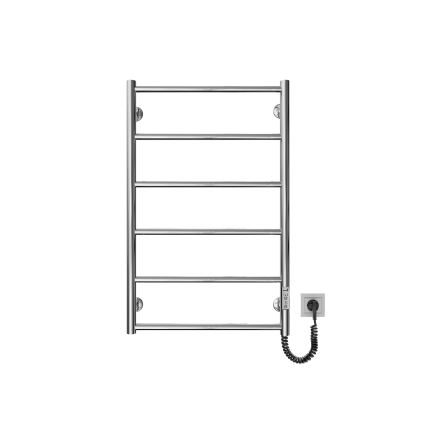 Bad-Handtuchheizkörper CLASSIC 110W/230V 81x52 cm Edelstahl/glänzend verchromt rechts