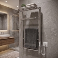 Badezimmer-Handtuchheizkörper HOTEL 75W/230V 66x42 cm Edelstahl/Chrom rechts