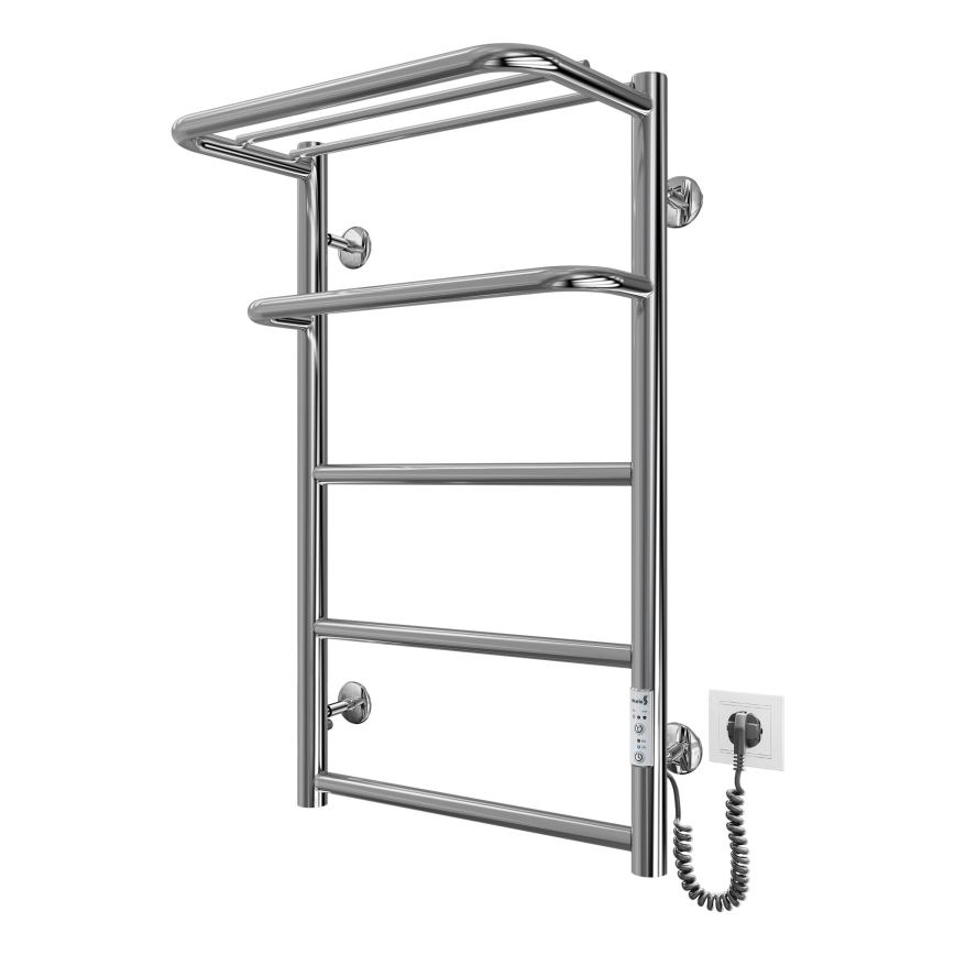 Badezimmer-Handtuchheizkörper HOTEL 75W/230V 66x42 cm Edelstahl/Chrom rechts