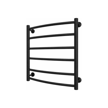 Badezimmer-Handtuchheizkörper INOX CLASSIC 122W/230V 57x53 cm Edelstahl/Schwarz