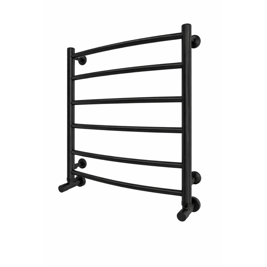 Badezimmer-Handtuchheizkörper INOX CLASSIC 122W/230V 57x53 cm Edelstahl/Schwarz