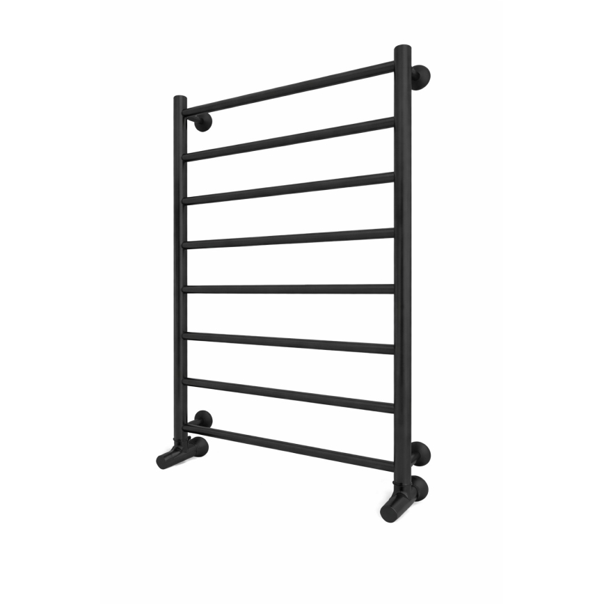 Badezimmer-Handtuchheizkörper INOX FLAT 163W/230V 77x53 cm Edelstahl/schwarz