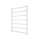 Badezimmer-Handtuchheizkörper INOX TOKIO 161W/230V 77x53 cm Edelstahl/weiß
