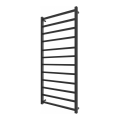 Badezimmer-Handtuchheizkörper INOX TOKIO 233W/230V 117x53 cm Edelstahl/schwarz