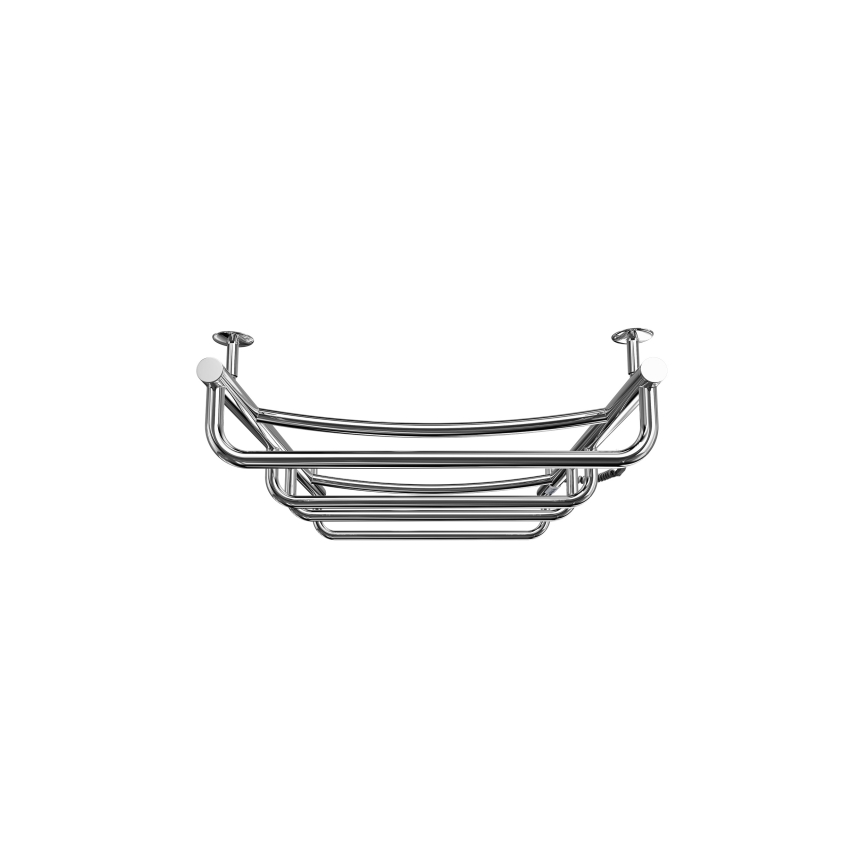 Badezimmer-Handtuchheizkörper LUX 105W/230V 81x52 cm Edelstahl/glänzend verchromt rechts