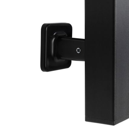 Badezimmer-Leiterheizkörper mit Thermostat AVANGARD 316W/230V 50,6 cm IP44 schwarz rechts eckig