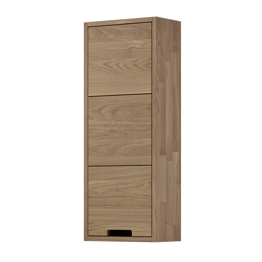 Badezimmer-Hängeschrank GRIBSKOV 90 cm beige/Eiche