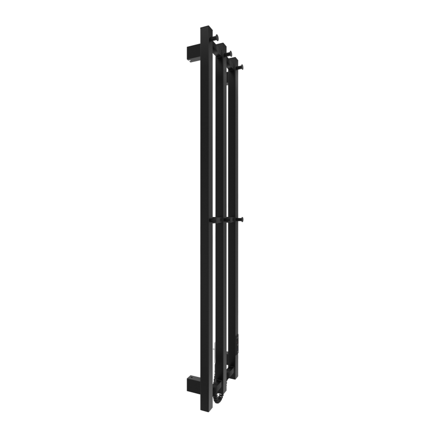 Badezimmer-Heizkörper HF SLIM 110W/230V 117x25 cm schwarz eckig