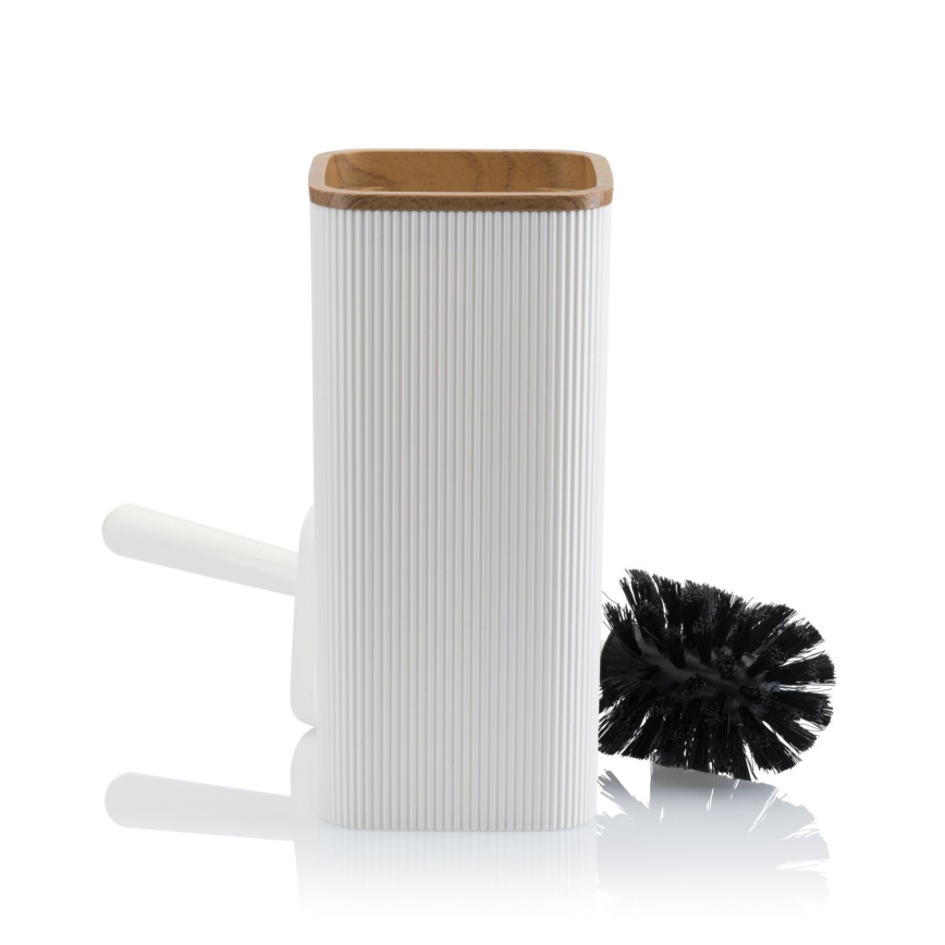 Badezimmer-Set ZOYA 5 Stk. weiß/braun