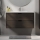 Badezimmer-Unterschrank mit Waschbecken GRIBSKOV 100 cm, Braun/Eiche/Weiß