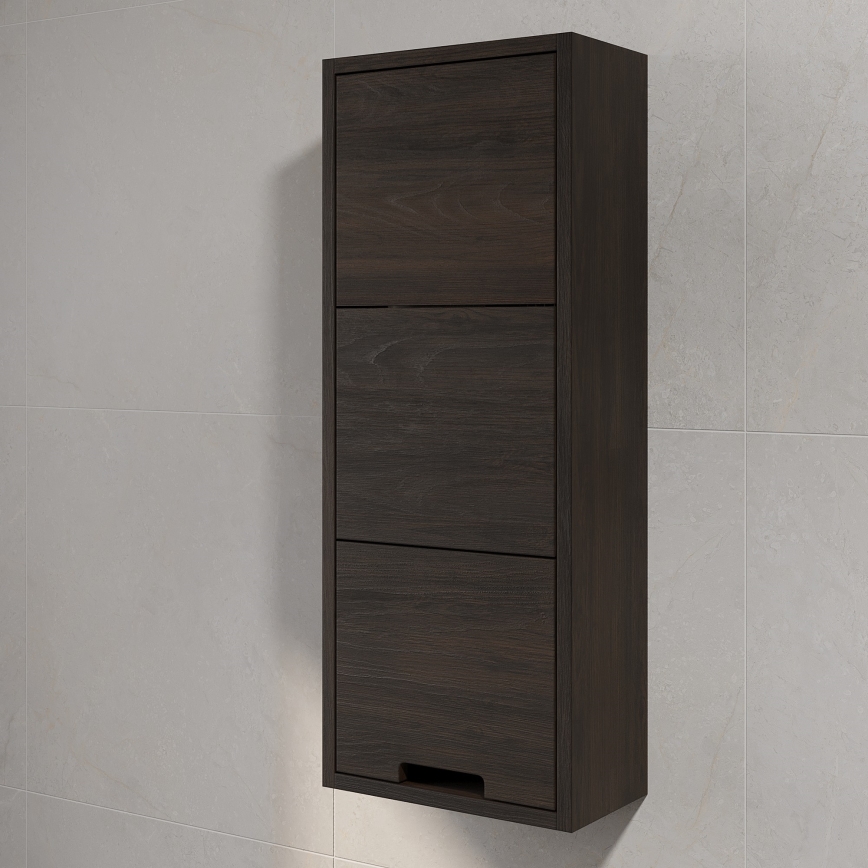 Badezimmer-Wandschrank GRIBSKOV 90 cm Braun/Eiche