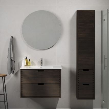 Badezimmerschrank GRIBSKOV 175 cm, Braun/Eiche