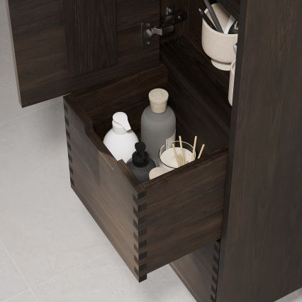 Badezimmerschrank GRIBSKOV 175 cm, Braun/Eiche