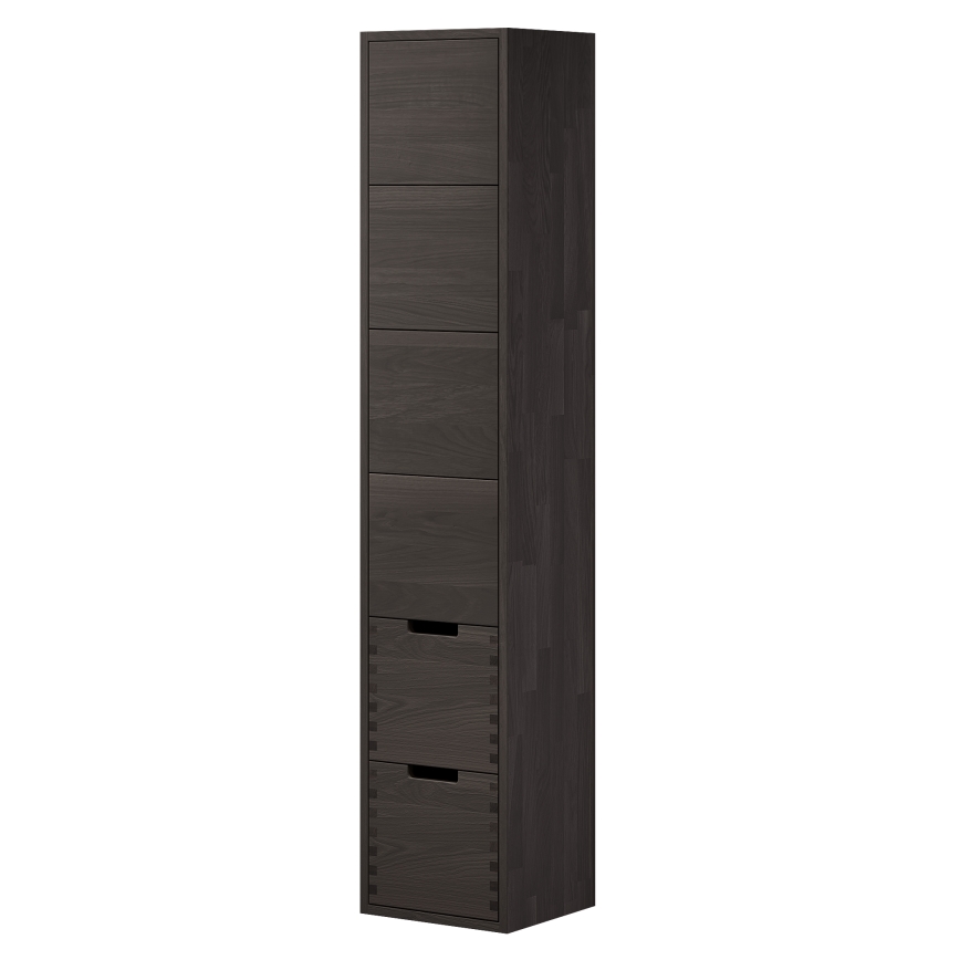 Badezimmerschrank GRIBSKOV 175 cm, Braun/Eiche