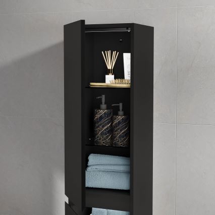 Badezimmerschrank HELSINKI 174 cm schwarz