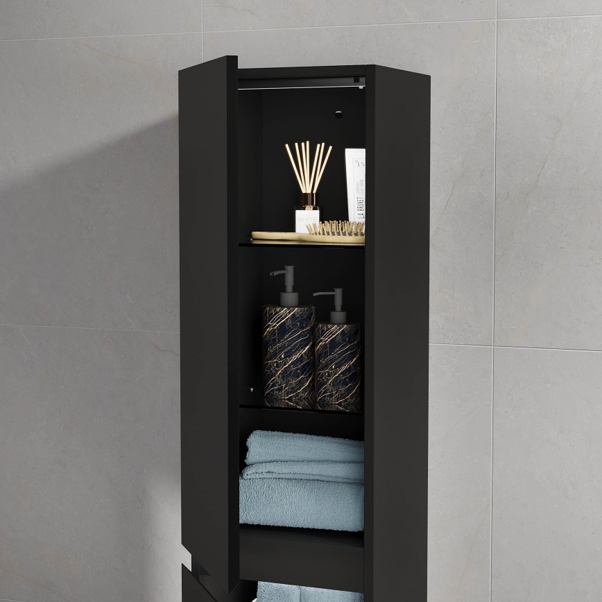 Badezimmerschrank HELSINKI 174 cm schwarz