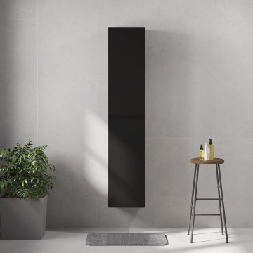 Badezimmerschrank HELSINKI 35x174x32 cm schwarz