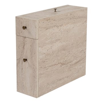 Badezimmerschrank MELODY, Marmor-Dekor, beige