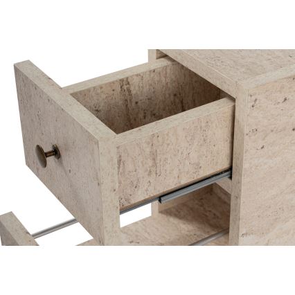 Badezimmerschrank MELODY, Marmor-Dekor, beige