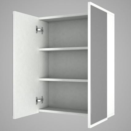 Badezimmerschrank mit Spiegel KAYLA 78x60 cm weiß