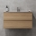 Badezimmerschrank mit Waschbecken KENWOOD 91x50x45 cm Eiche