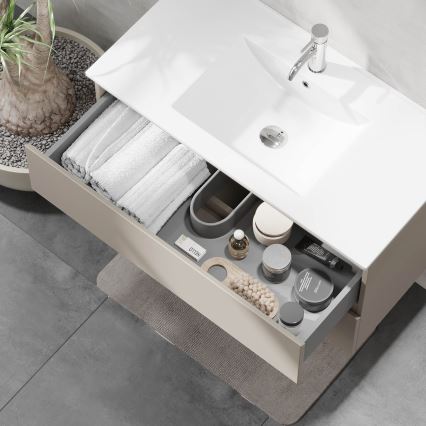 Badezimmerschrank mit Waschbecken KENWOOD 91x50x45 cm Marakesh