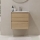 Badezimmerschrank mit Waschbecken MOLDE 60x55x46 cm Eiche
