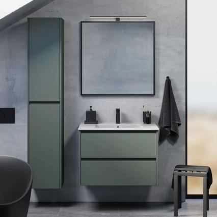 Badezimmerschrank mit Waschbecken MOLDE 80x55x46 cm grün
