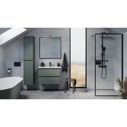 Badezimmerschrank mit Waschbecken MOLDE 80x55x46 cm grün