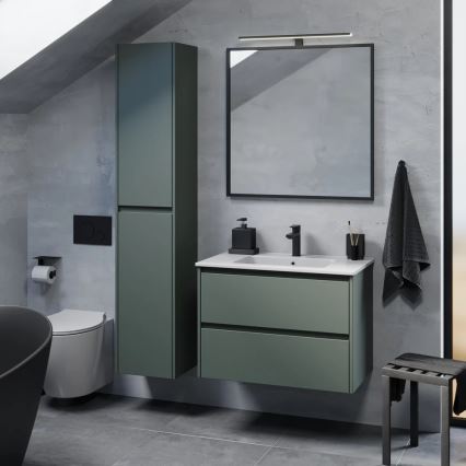 Badezimmerschrank mit Waschbecken MOLDE 80x55x46 cm grün