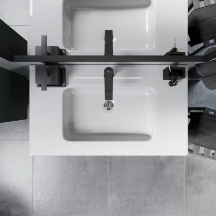 Badezimmerschrank mit Waschbecken MOLDE 80x55x46 cm grün