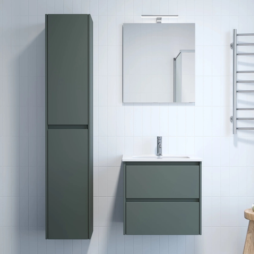 Badezimmerschrank MOLDE 35 x 174 x 32 cm, grün