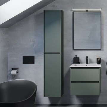 Badezimmerschrank MOLDE 35x174x32 cm grün