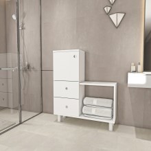 Badezimmerschrank PAMIR 84,2x67,4 cm weiß