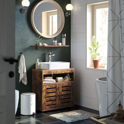 Badezimmerschrank RENE braun