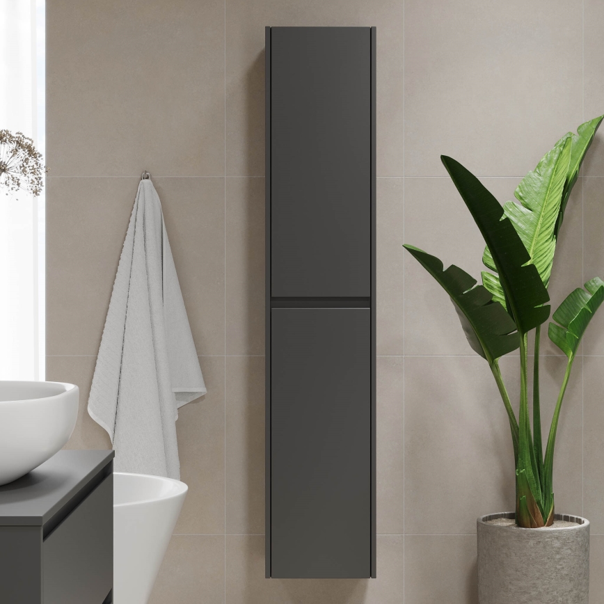 Badezimmerschrank TRONDHEIM 35x174x30 cm anthrazit