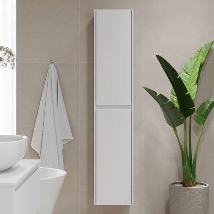 Badezimmerschrank TRONDHEIM 35x174x30 cm weiß